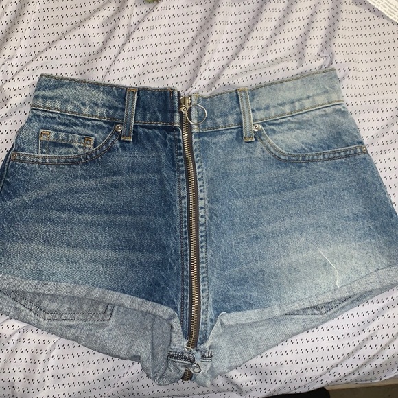 REVICE Shorts Revice Denim Shorts Half Light Half Dark Poshmark